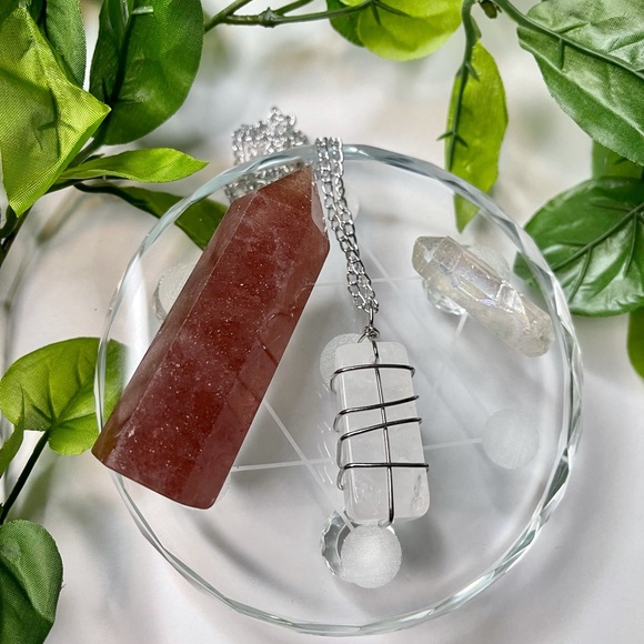 handmade Jewelry - Handmade Silver & Natural Quartz Necklace